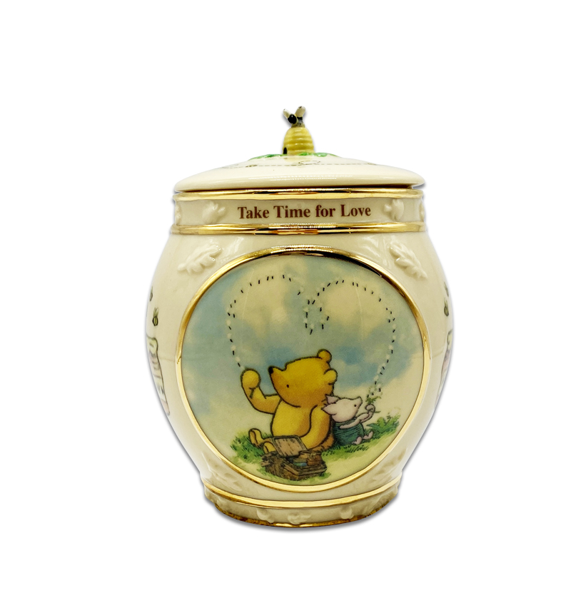 Winnie the Pooh Disney Store Collector's Head in Honey Pot Music Box on sale